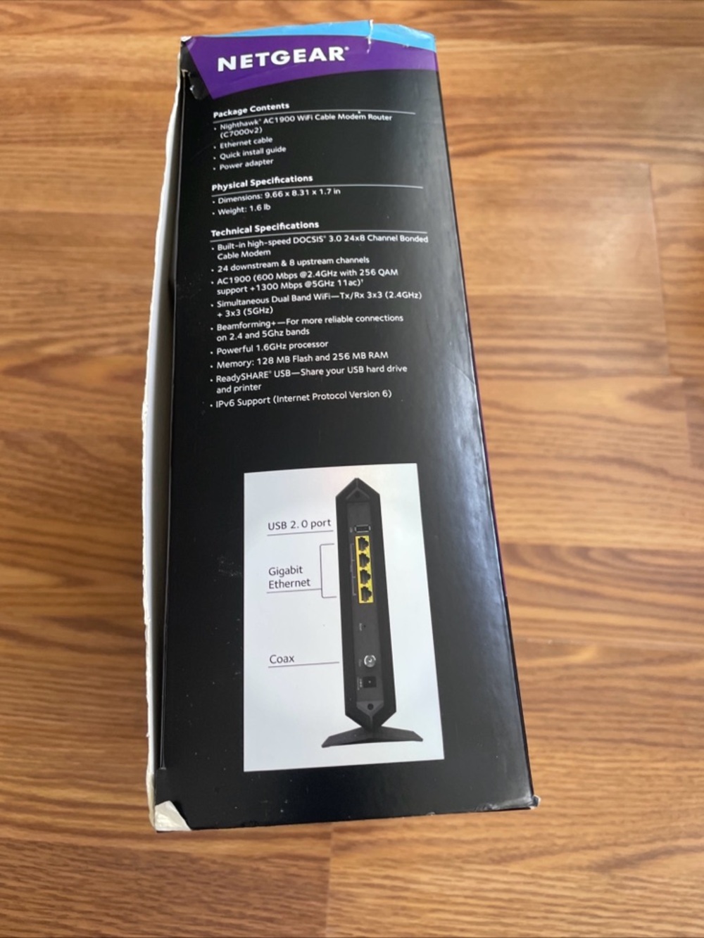 Netgear Nighthawk Wifi AC1900 Cable Modem Router C7000 v2 - Picture 13 of 15